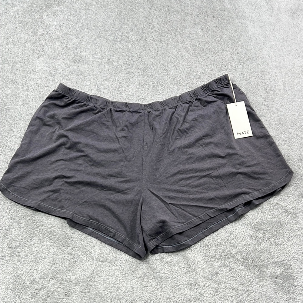NEW Mate the Label 3X Charcoal Gray Tencel Sleep Shorts Women's‎